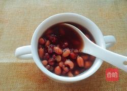 花生眉豆红豆糖水的做法图解5