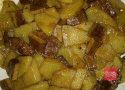 土豆炒香干的做法图解4