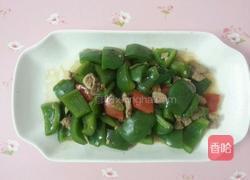 青椒炒肉的做法图解4