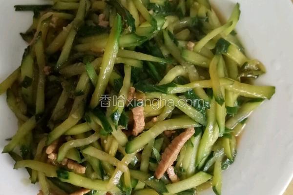 瘦肉丝炒黄瓜