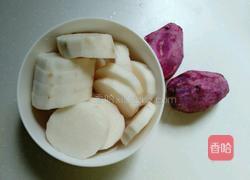 紫薯山药糕的做法图解1