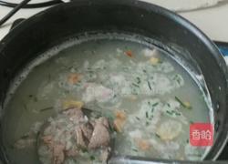 猪肝瘦肉肠子粥的做法图解4