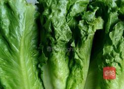炒生菜的做法图解1