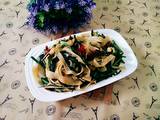 干豆腐炒韭菜
