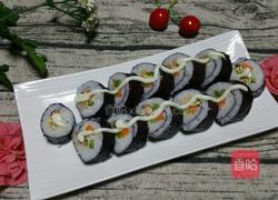 金枪鱼紫菜包饭的做法图解9