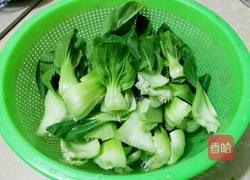 蚝油上海青的做法图解1