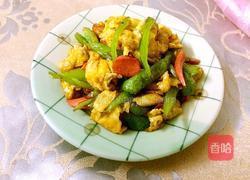 青椒火腿肠炒鸡蛋的做法图解8