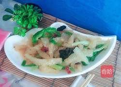 素炒油炸肉皮的做法图解9
