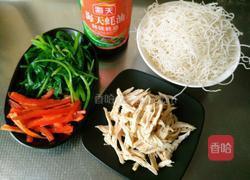 耗油鸡丝炒米粉的做法图解3