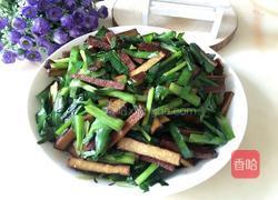韭菜炒香干的做法图解6