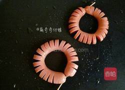 太阳花火腿煎蛋的做法图解6
