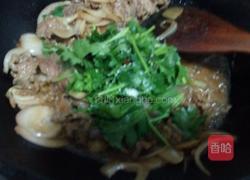 香菜爆炒羊肉的做法图解7