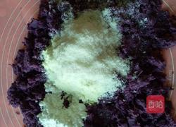 奶香椰丝紫薯馅的做法图解3