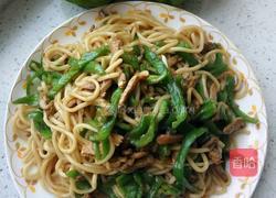 辣椒肉丝炒面的做法图解9