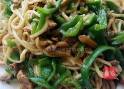辣椒肉丝炒面的做法图解10