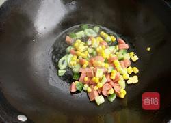 玉米火腿蛋炒饭的做法图解4