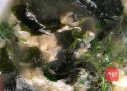 小白菜紫菜鸡蛋汤的做法图解4