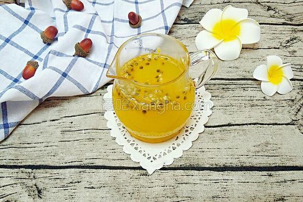 蜂蜜百香果茶的做法