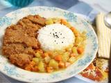 黄金咖喱鸡排饭