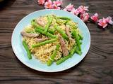 豆角肉丝炒面