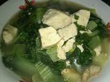 小白菜炖冻豆腐