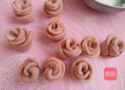 彩色玫瑰花馒头的做法图解13