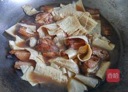 豆筋棍烧肉的做法图解7