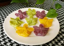 彩色蔬菜梅花饺