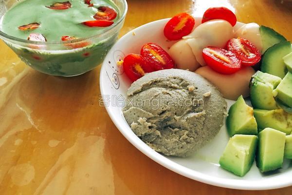 酸奶 鹰嘴豆泥 快手早餐的做法_酸奶 鹰嘴豆泥