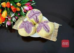 南瓜紫薯开花馒头的做法图解19