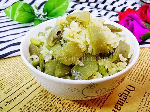 素扁豆焖饭的做法大全【图】_素扁豆焖饭的家
