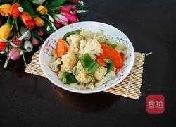 菜椒胡萝卜炒花菜的做法图解10