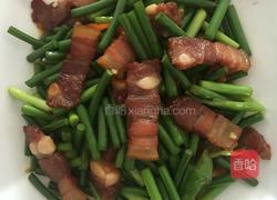 蒜苔炒腊肉的做法图解9