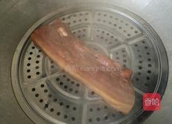 蒜苔炒腊肉的做法图解3
