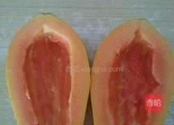 木瓜炖牛奶的做法图解1