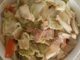 白菜莲藕五花肉炖豆腐