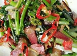 菜苔炒辣肉的做法图解6