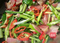 菜苔炒辣肉的做法图解5