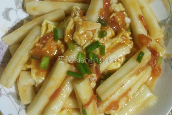 番茄炒年糕的做法_番茄炒年糕的做法大全_番