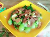 肉片炒青菜