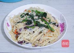 青菜肉丝炒面的做法图解4