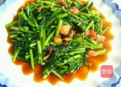 炒茼蒿的做法图解6