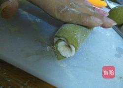 抹茶双色馒头的做法图解8