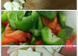 鸡腿菇炒彩椒的做法图解1
