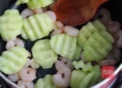 虾仁瓜片的做法图解4