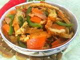 青椒油豆腐