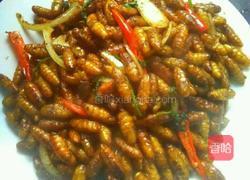 干煸茧蛹的做法图解6