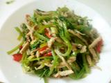 香菜炒肉丝