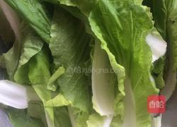 青菜炒菇的做法图解2