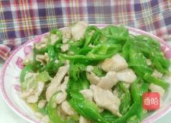 青椒炒肉的做法图解1